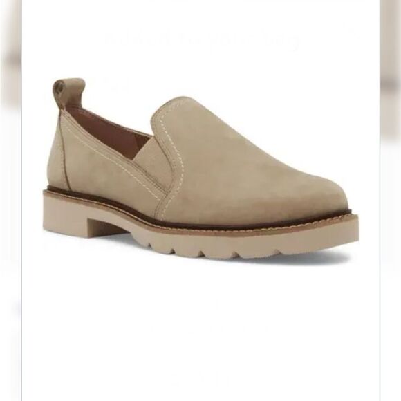 BLONDO Phoebe Sand Nubuck Waterproof Loafer-9.5 - Picture 1 of 8